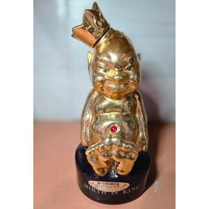 Vintage McCormick Mirth Is King Gold Bourbon Whiskey Decanter Limited Edition